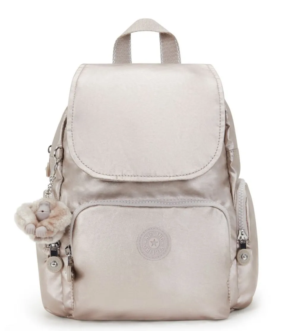 New Kipling Zaino City Zip Mini Metallic Glow MetallicGlow