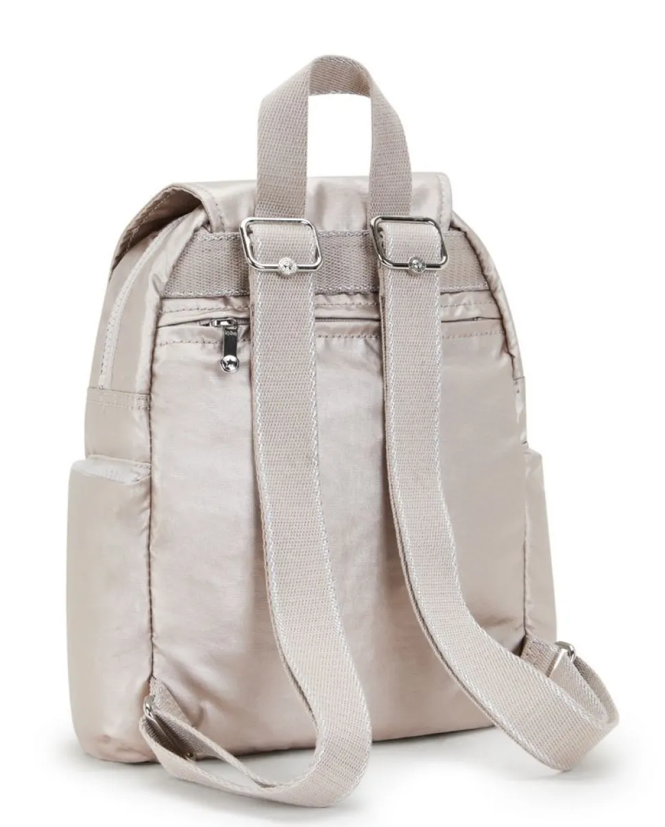 New Kipling Zaino City Zip Mini Metallic Glow MetallicGlow