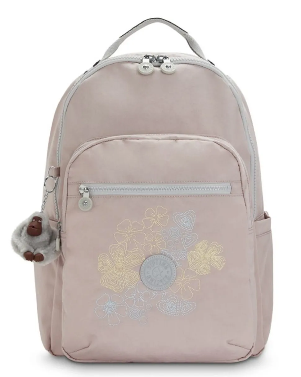 Cheap Kipling Zaino Seoul Pink Dash Girl PinkDashGirl