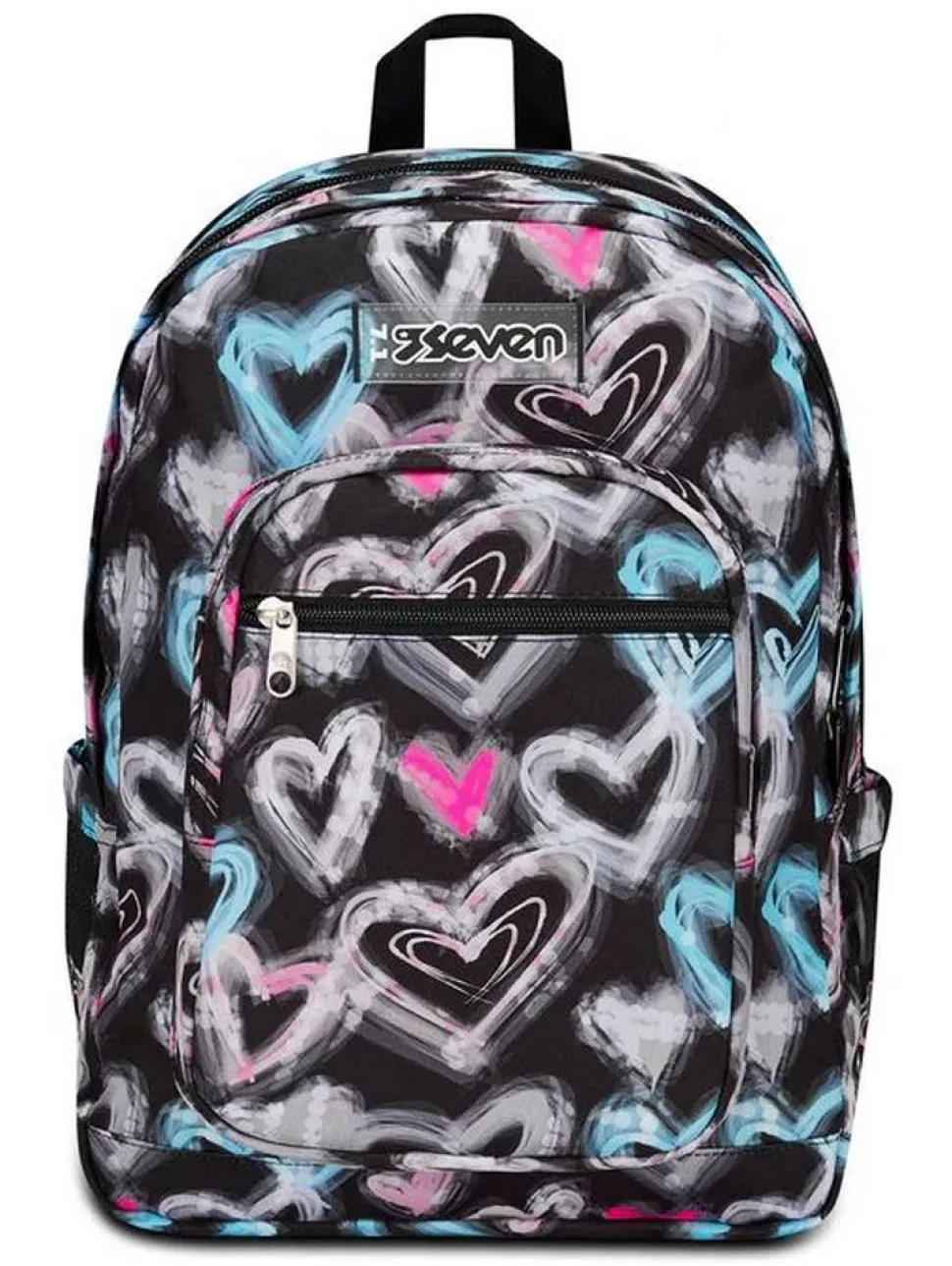 Clearance Seven Zaino scuola Freethink Girl Jet Black JetBlack